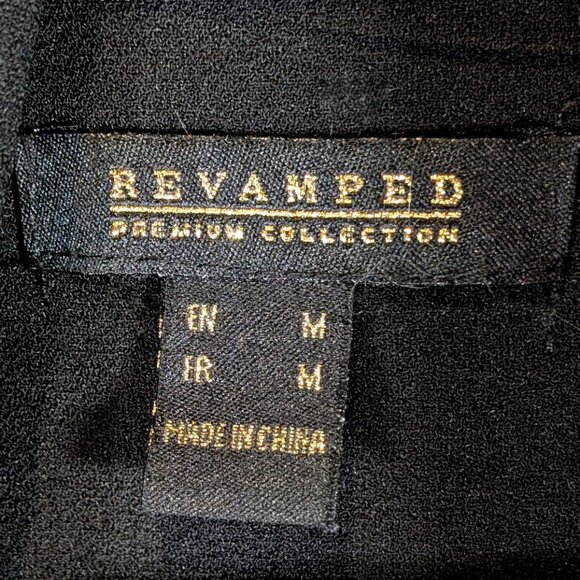 Revamped Sleeveless Vest with large Collar Size Medium/L - Picture 3 of 3